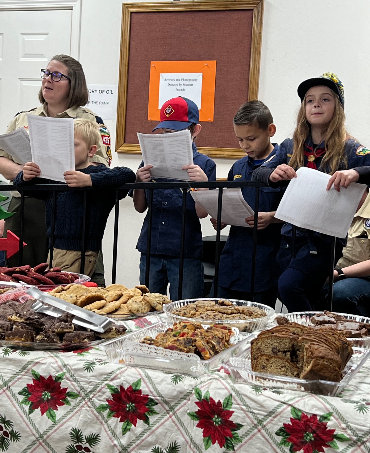 Cub Scouts Sing Carols at WKOM Christmas Tea